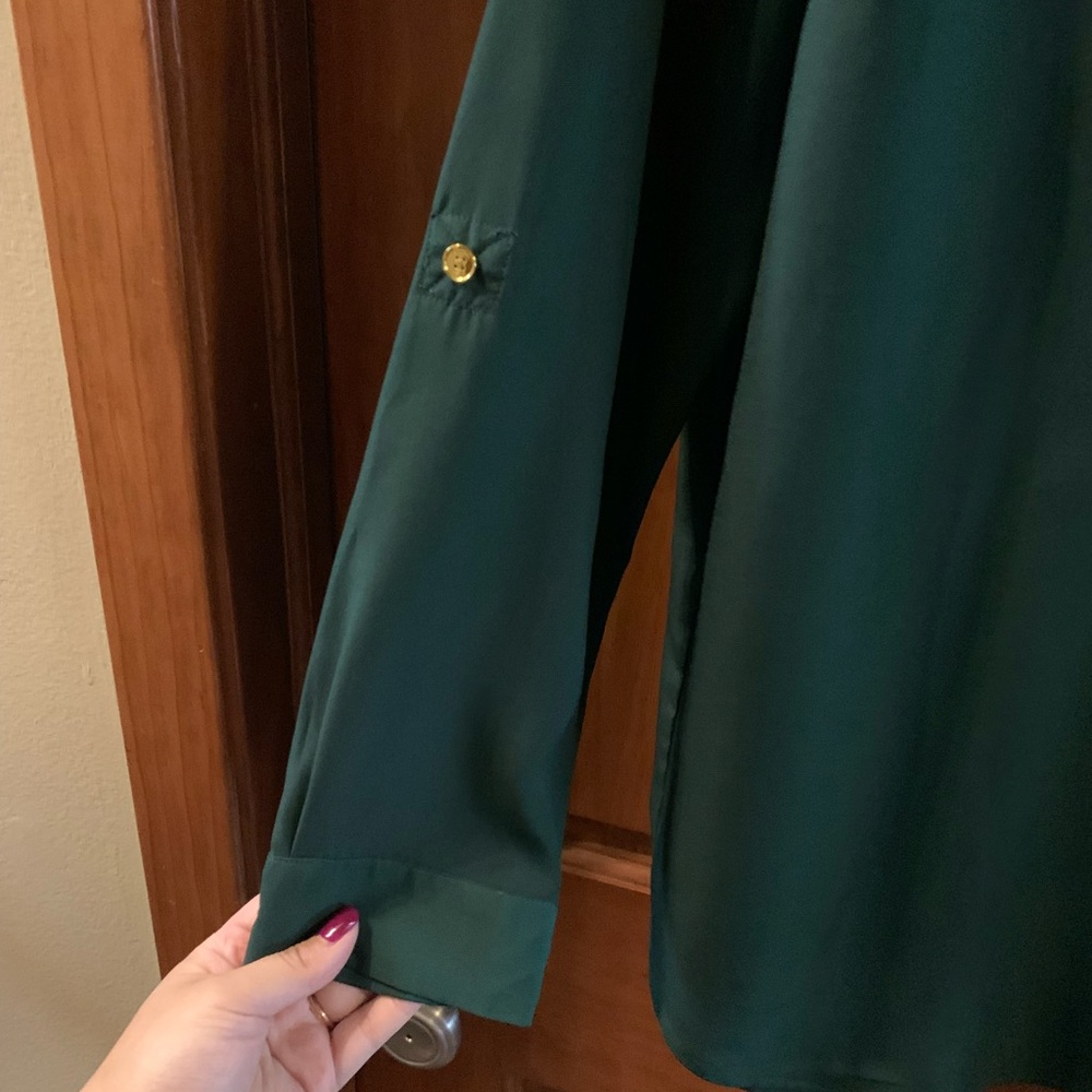 Michaels Kors green blouse